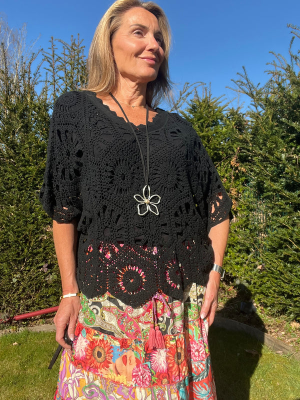 Pull Crochet Hena 🖤