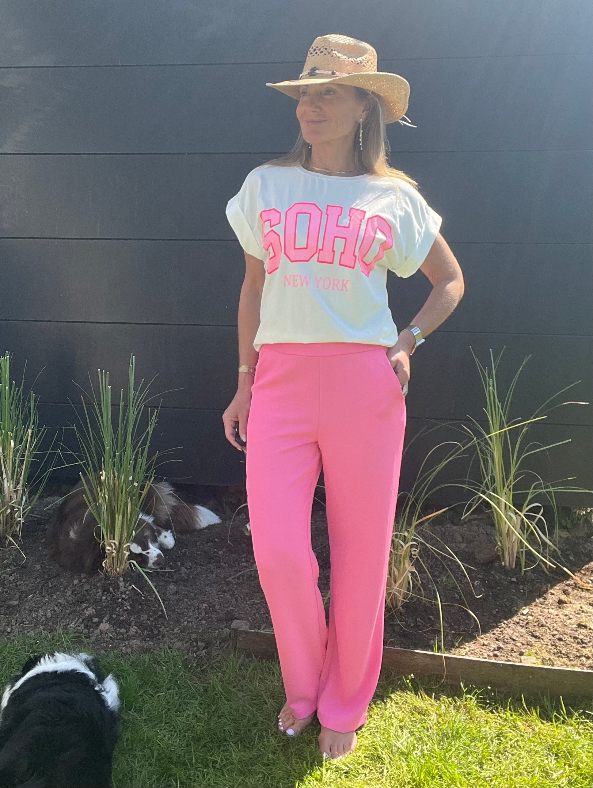 Pantalon Lisa Rose Fluo