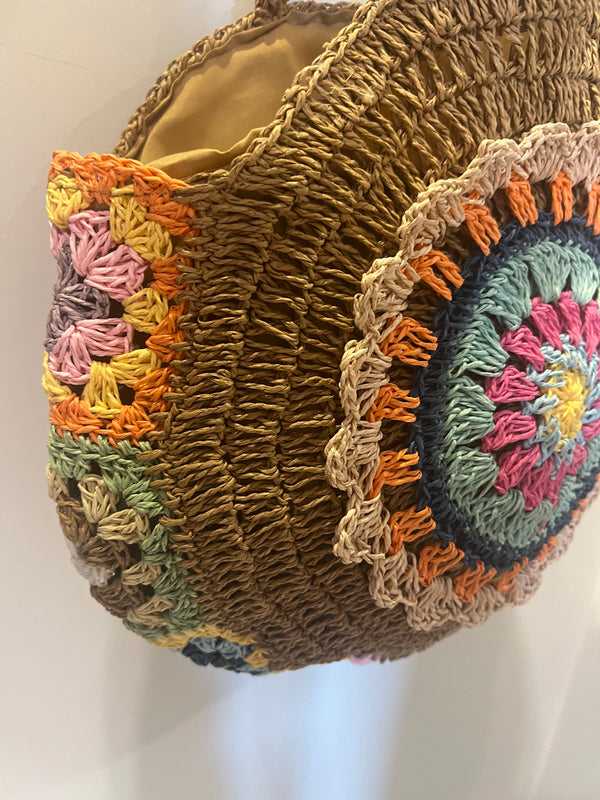 Sac rotin multicolore 🌈