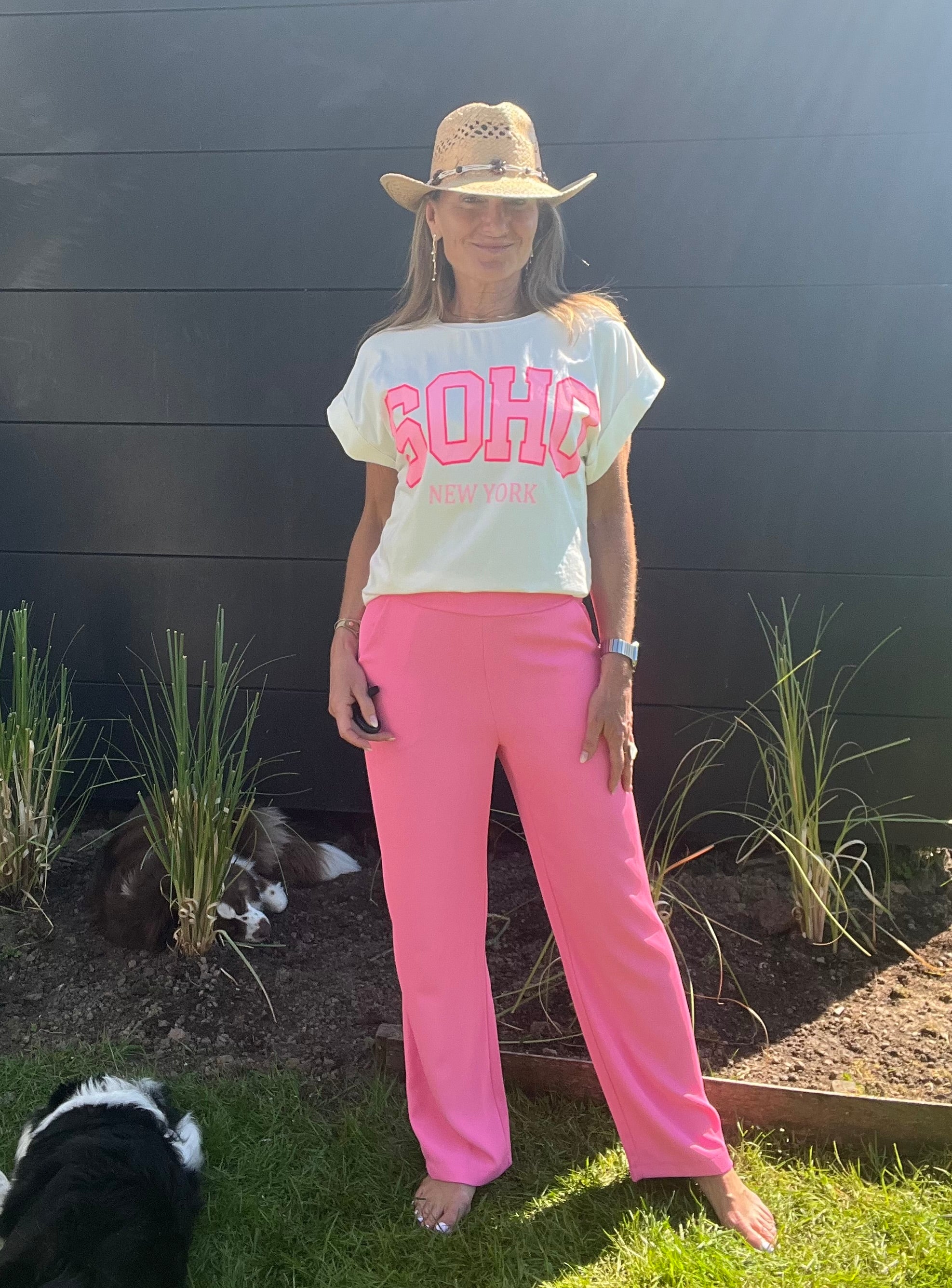 Pantalon Lisa Rose Fluo