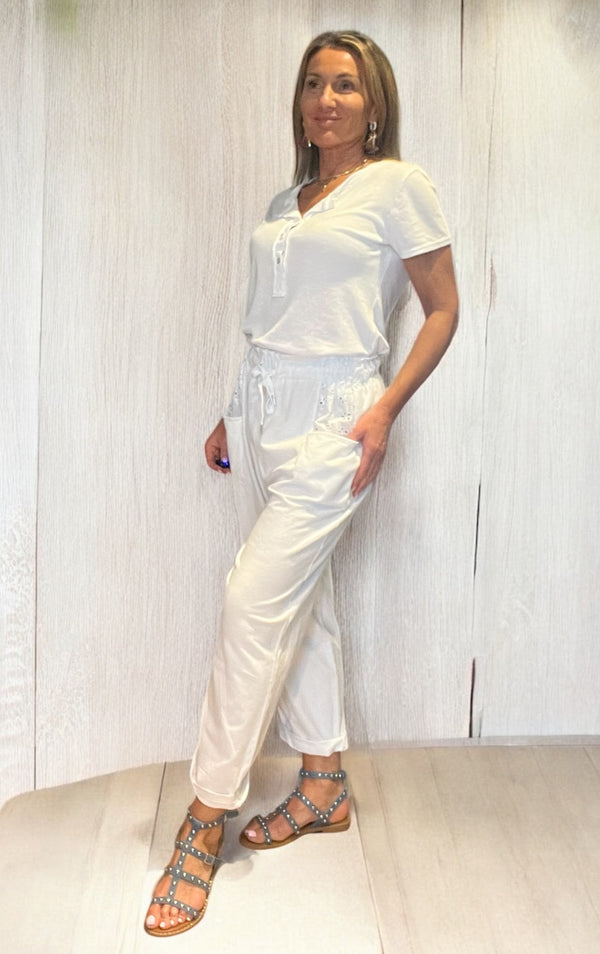 Pantalon Lagoon blanc