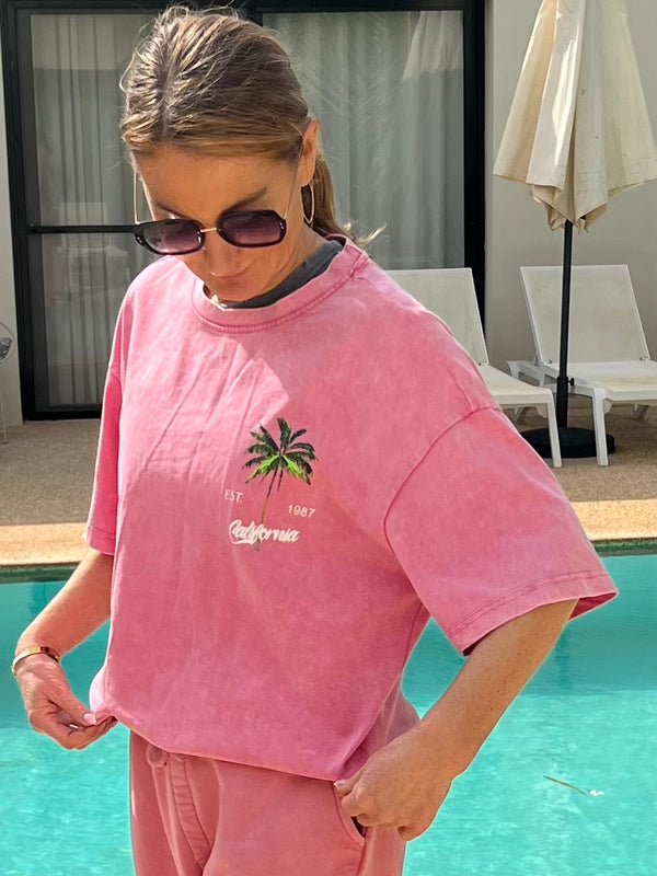 T SHIRT Palmier Rose 🩷🌴