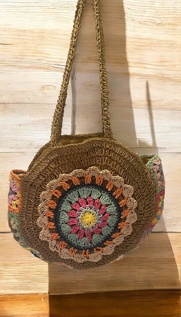 Sac rotin multicolore 🌈