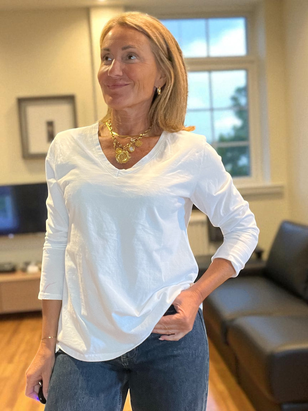 T- Shirt Over blanc