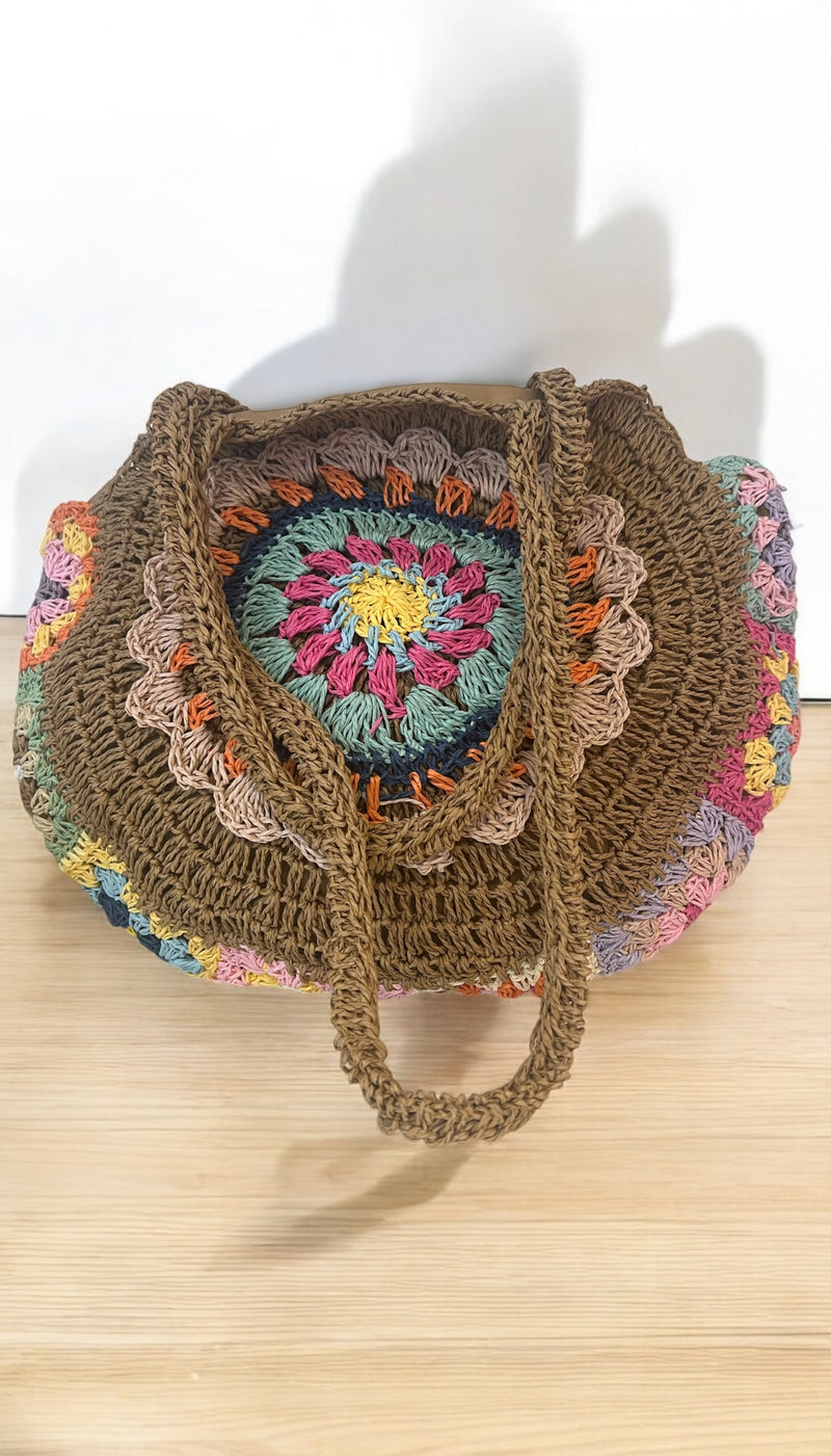 Sac rotin multicolore 🌈