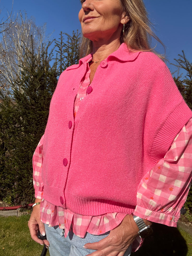 Gilet Vanille fushia🩷