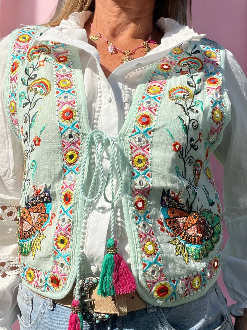 Gilet Iris aqua
