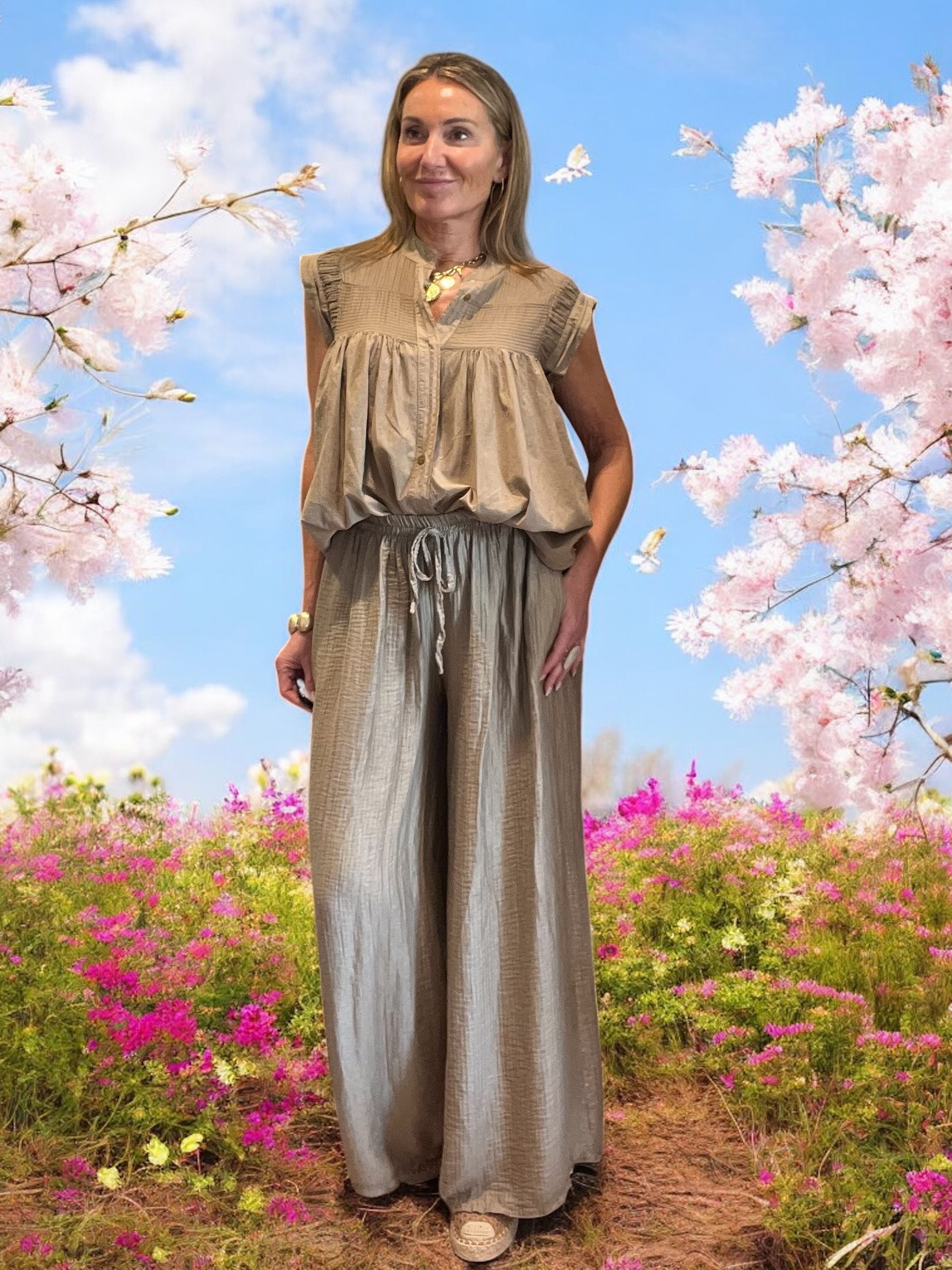 Pantalon Mary Camel