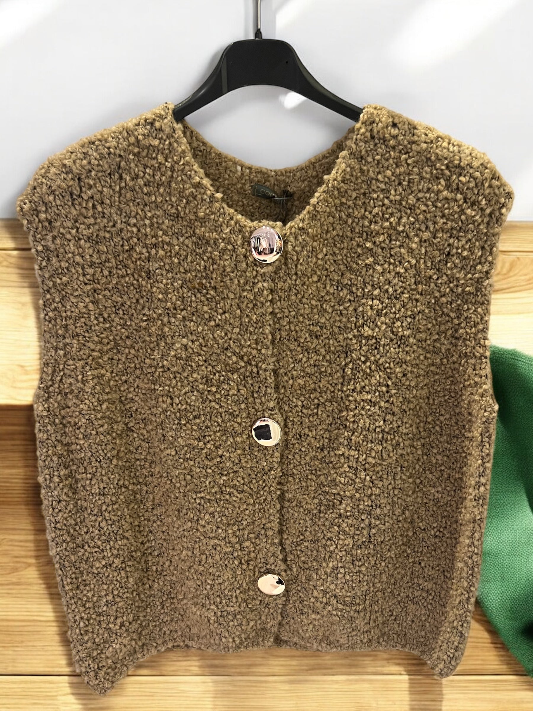 Gilet Bora taupe
