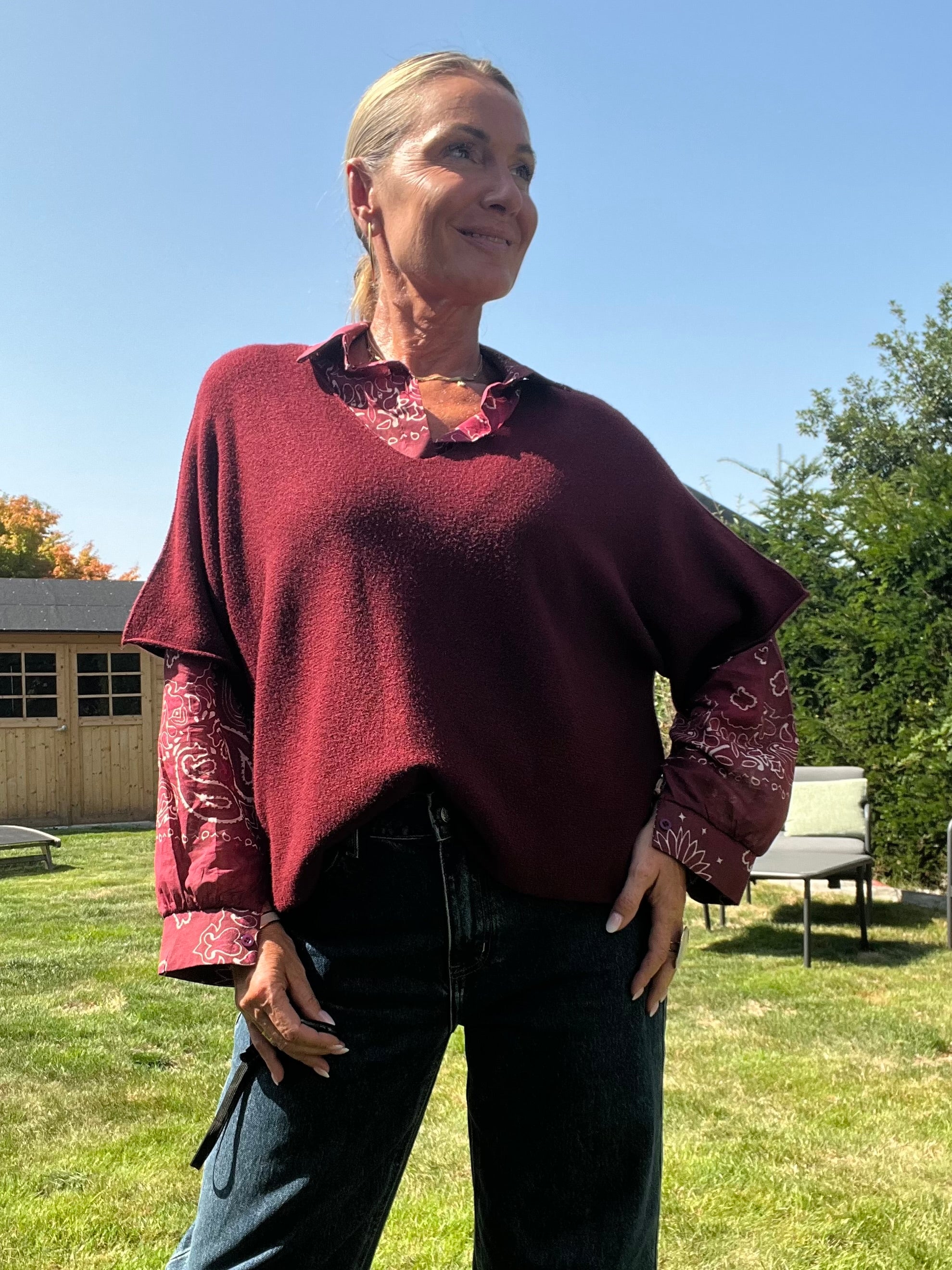 Pull Chacha bordeaux