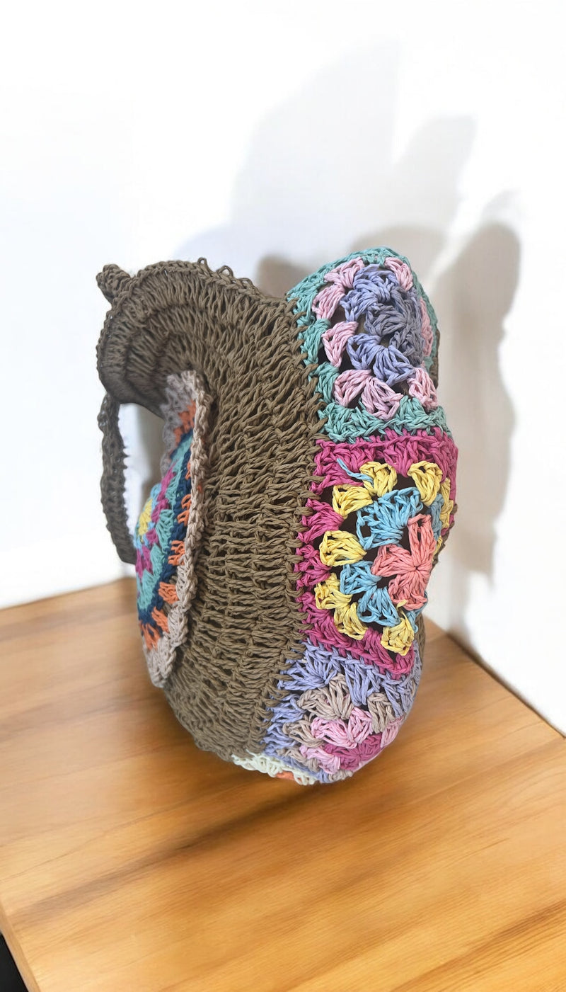 Sac rotin multicolore 🌈