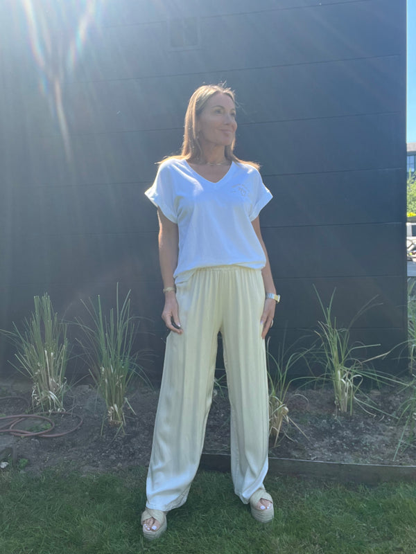 Pantalon Dora crème