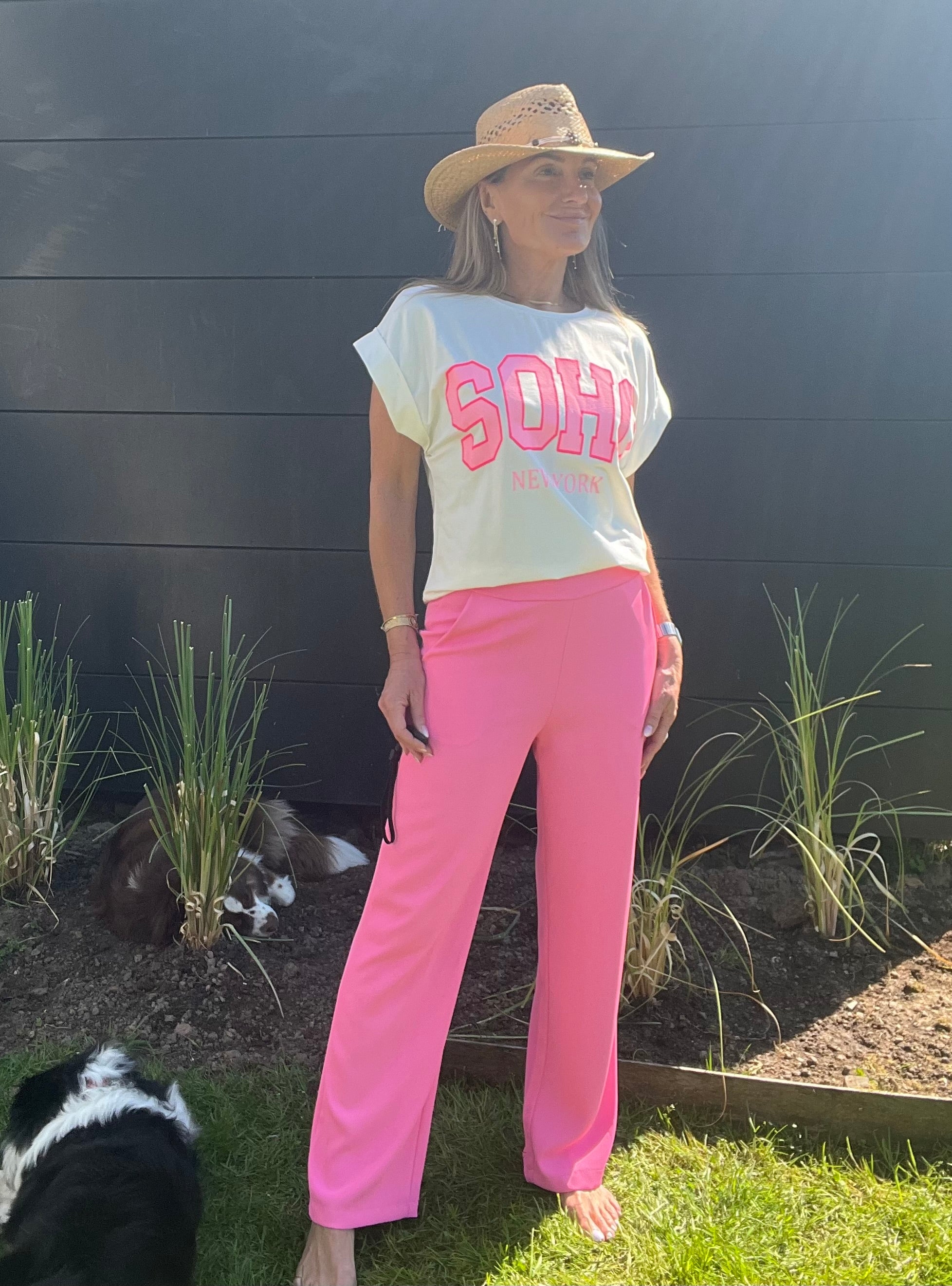 Pantalon Lisa Rose Fluo
