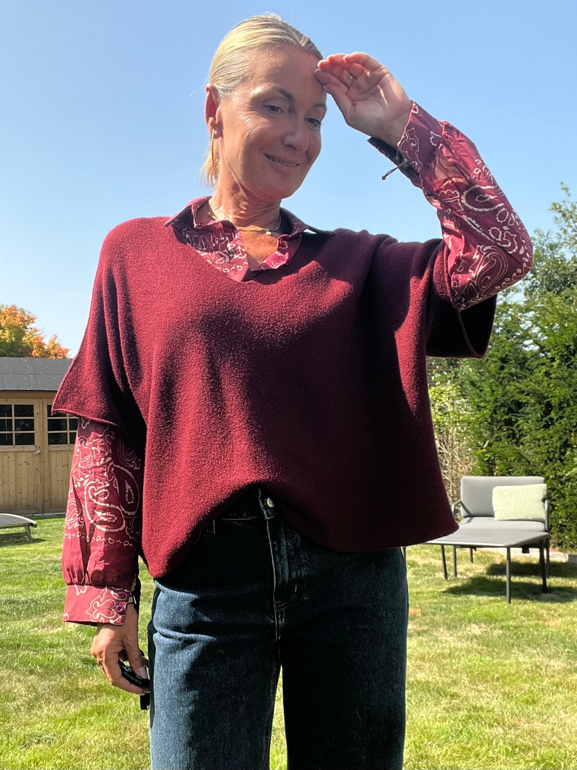 Pull Chacha bordeaux