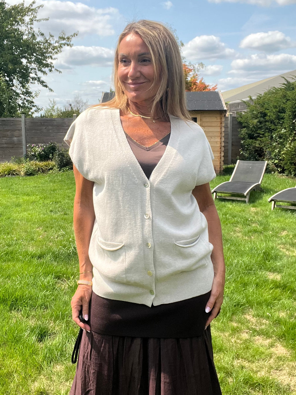 Pull Manel beige