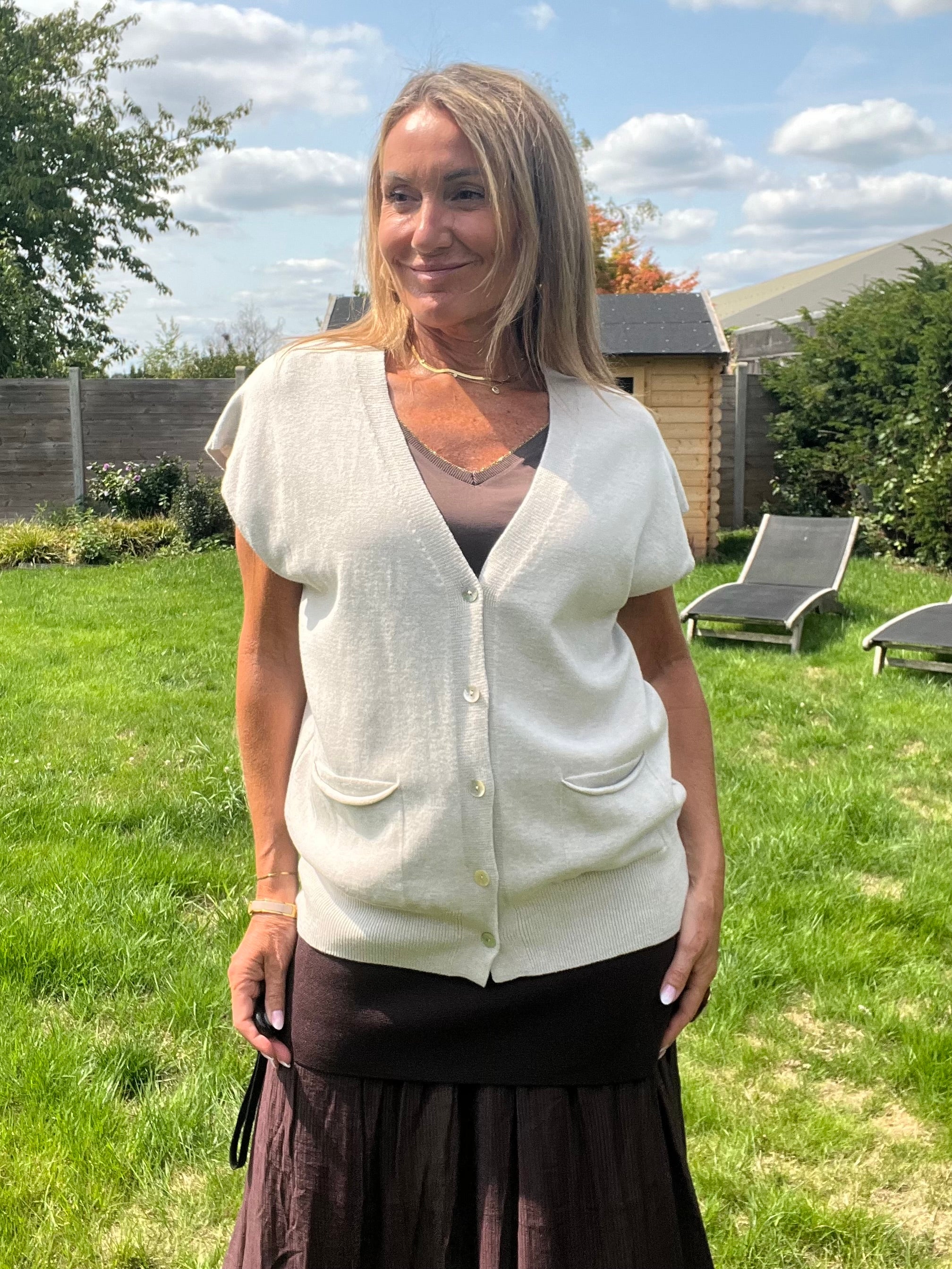 Pull Manel beige