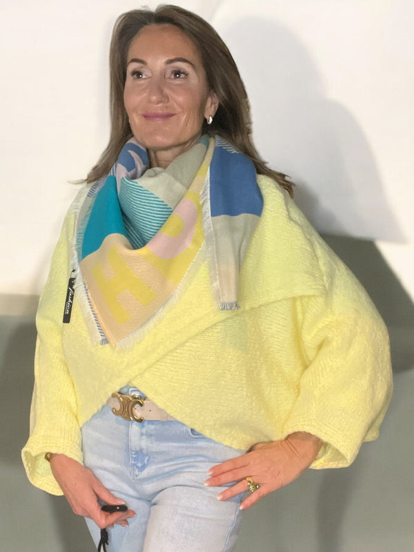 Écharpe Happy jaune 💛
