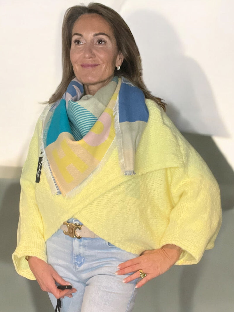 Écharpe Happy jaune 💛