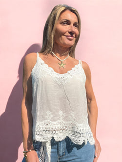 Débardeur Mykonos blanc