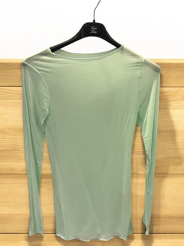 Top cachemire vert d eau