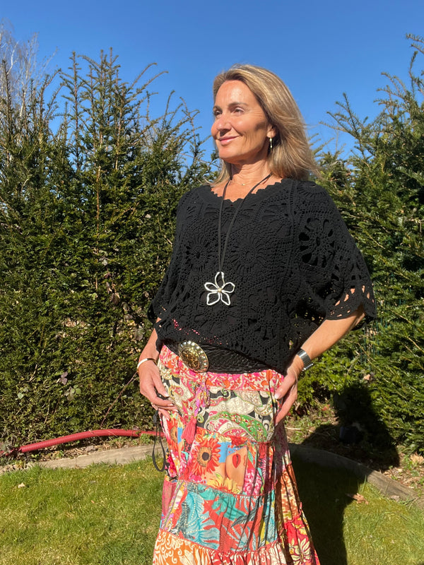 Pull Crochet Hena 🖤