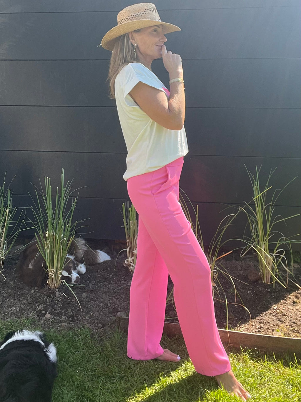 Pantalon Lisa Rose Fluo