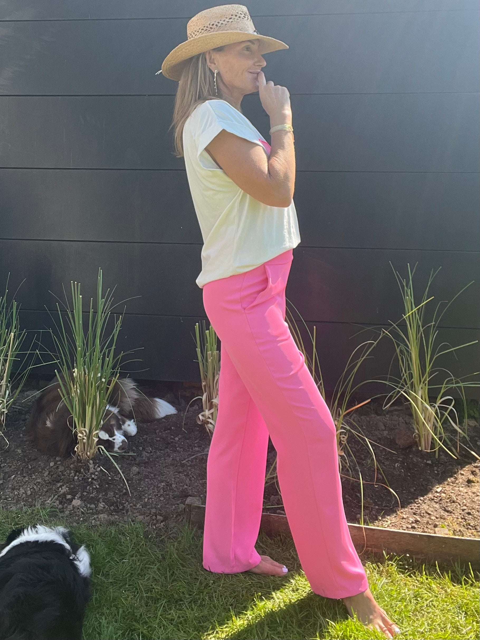 Pantalon Lisa Rose Fluo
