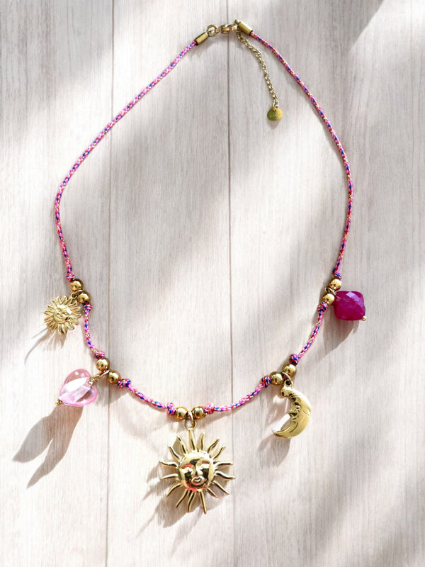 Collier Playa fushia🩷