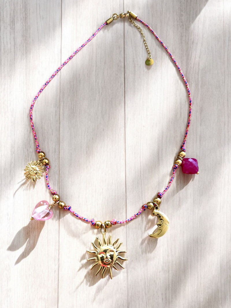 Collier Playa fushia🩷