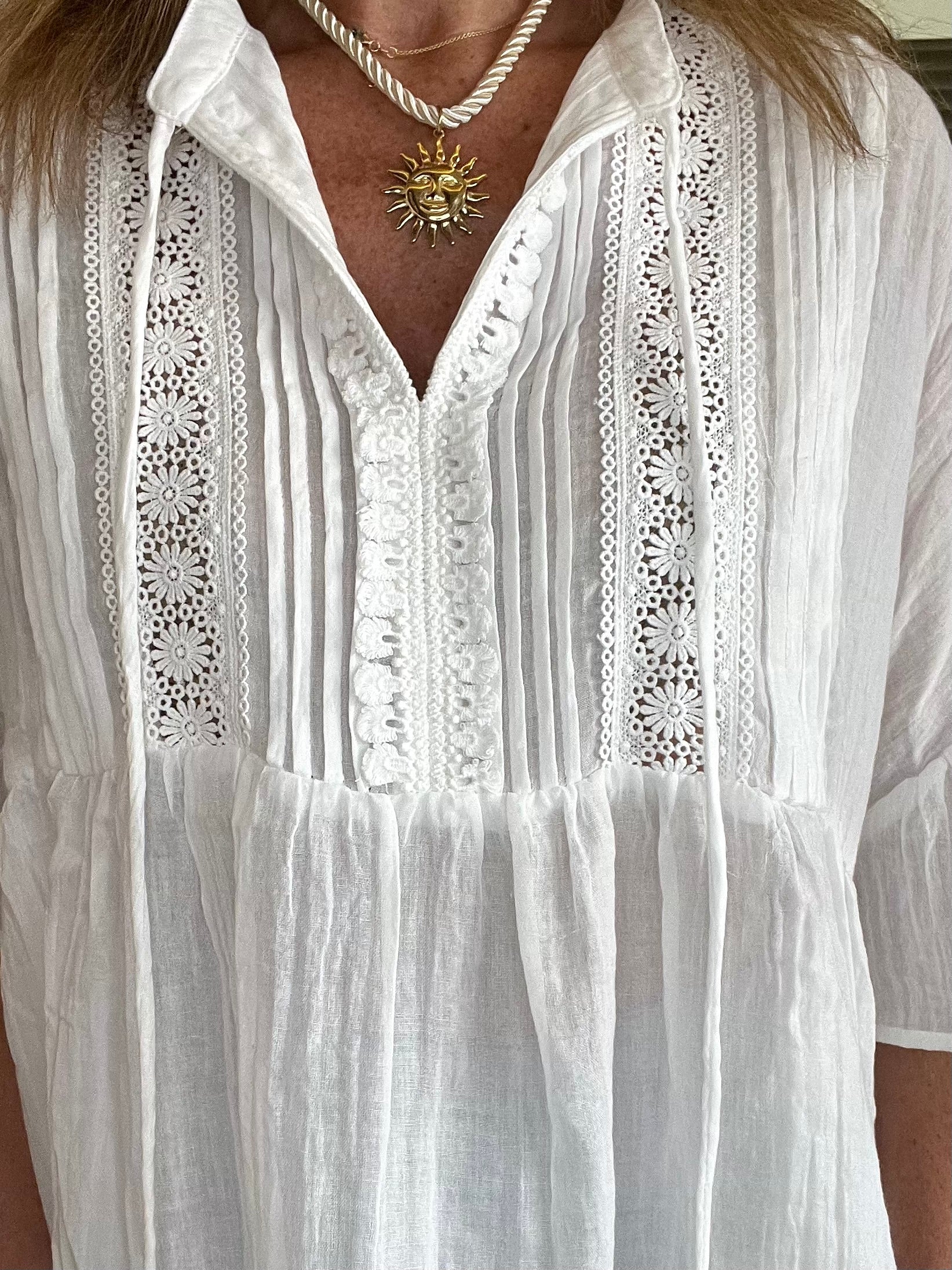 Chemisier Shala blanc