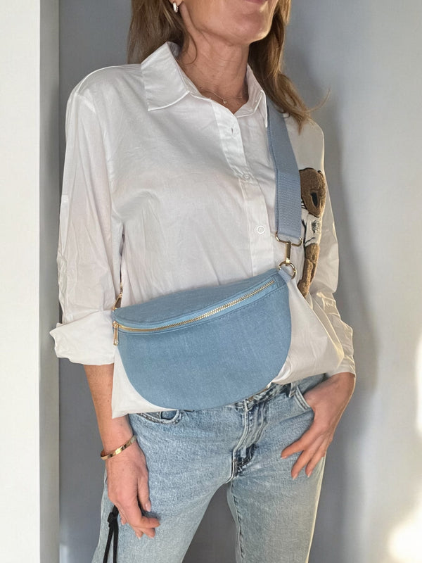 Sac Banane jeans clairs