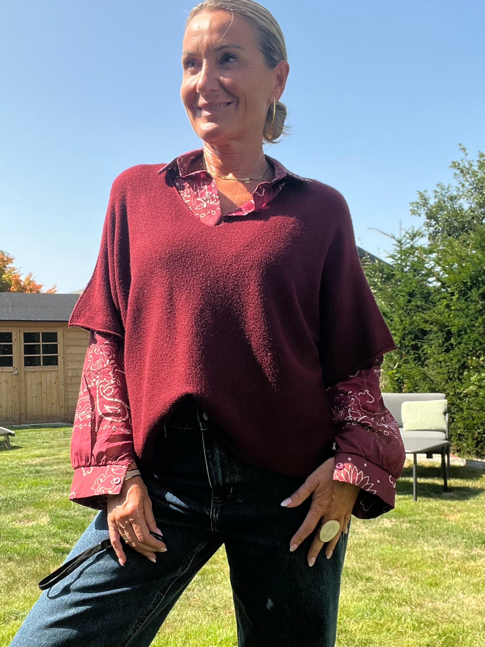 Pull Chacha bordeaux