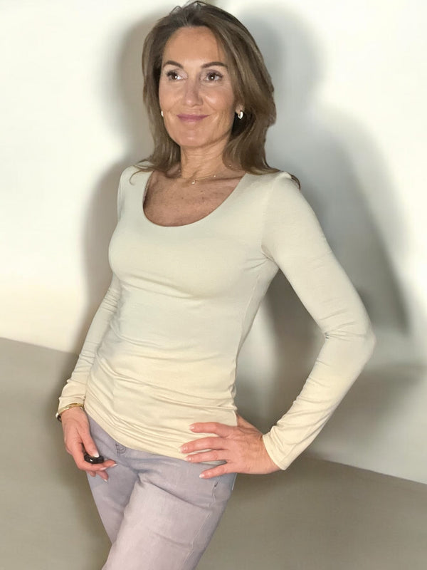 Top Amal beige