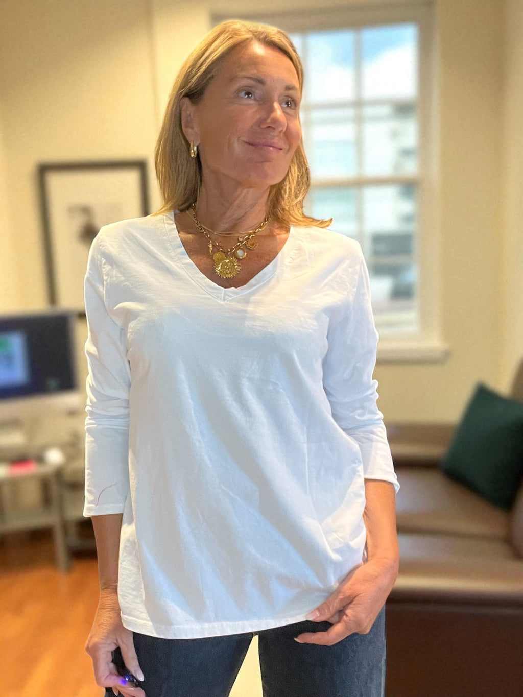 T- Shirt Over blanc