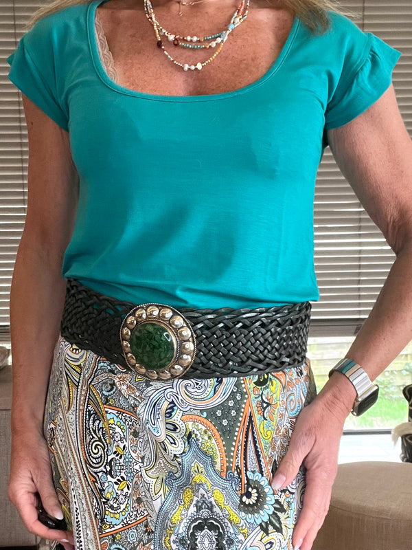 T shirt Forest bleu turquoise 🦋