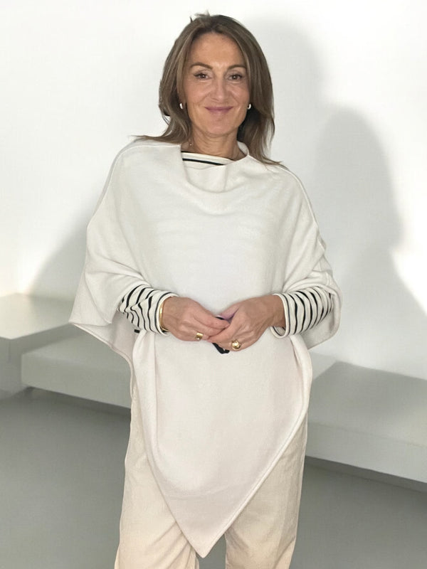 Poncho écru
