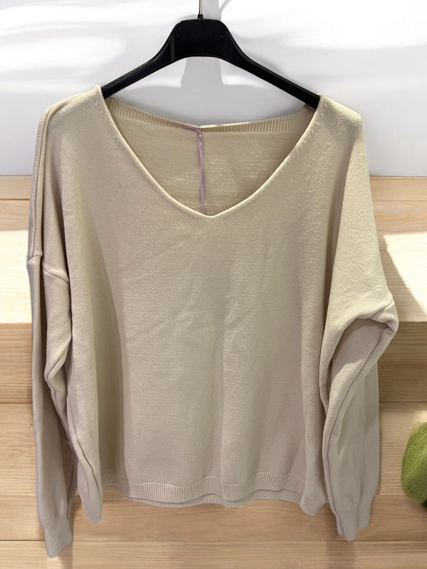 Pull Lola beige clair