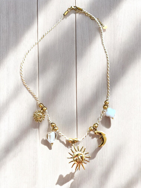 Collier Playa blanc