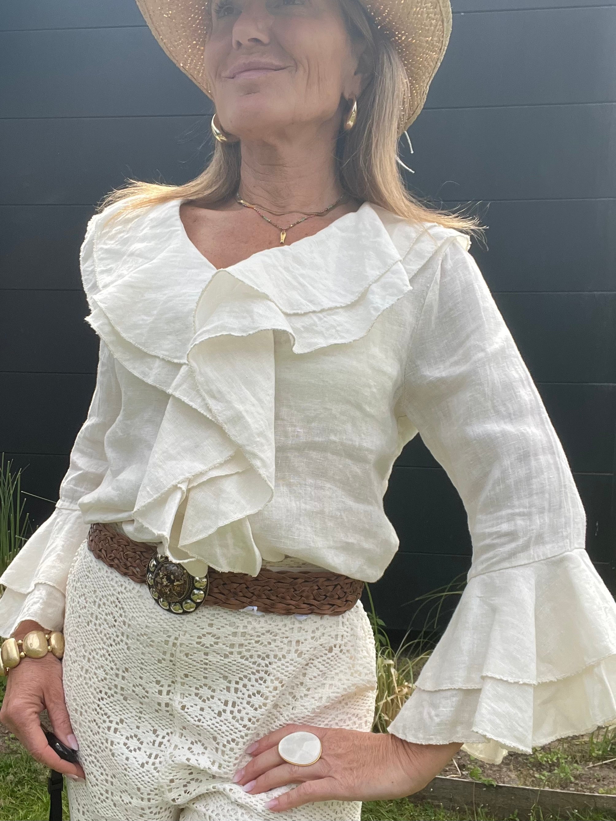 Chemisier Yvette écru