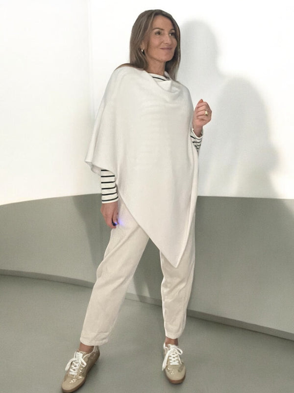 Poncho écru