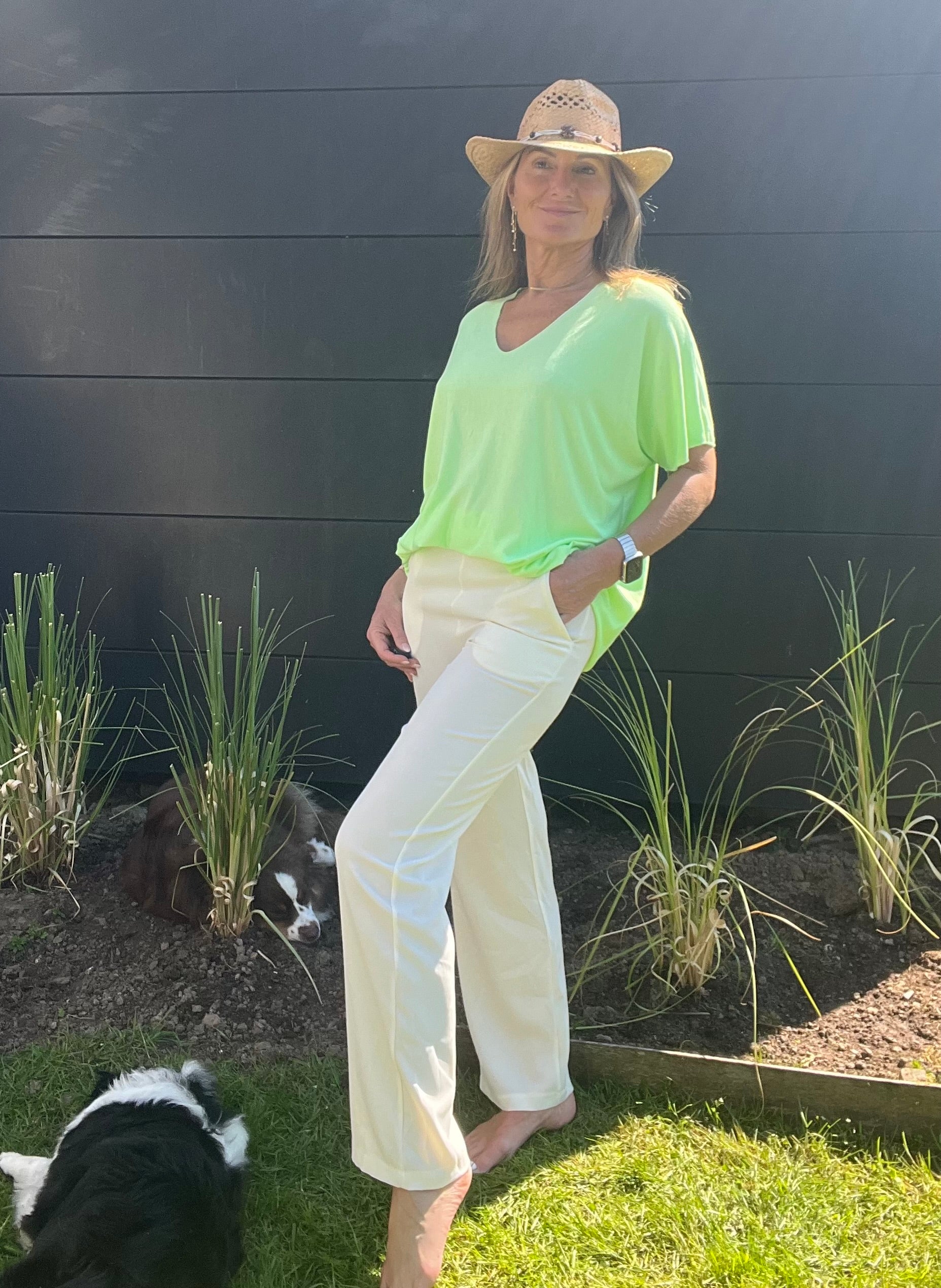 Pantalon Lisa blanc