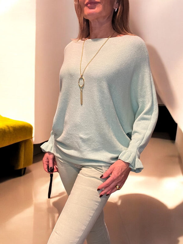Pull Julia vert d eau