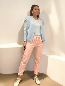 Gilet Zip bleu ciel