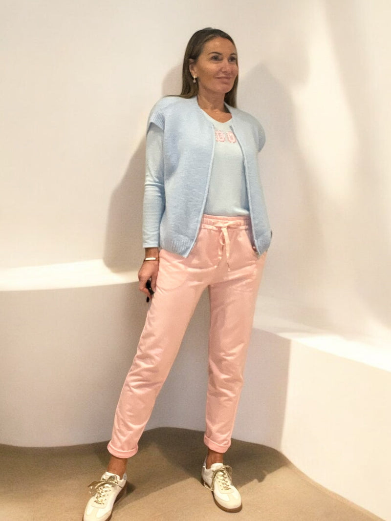 Gilet Zip bleu ciel