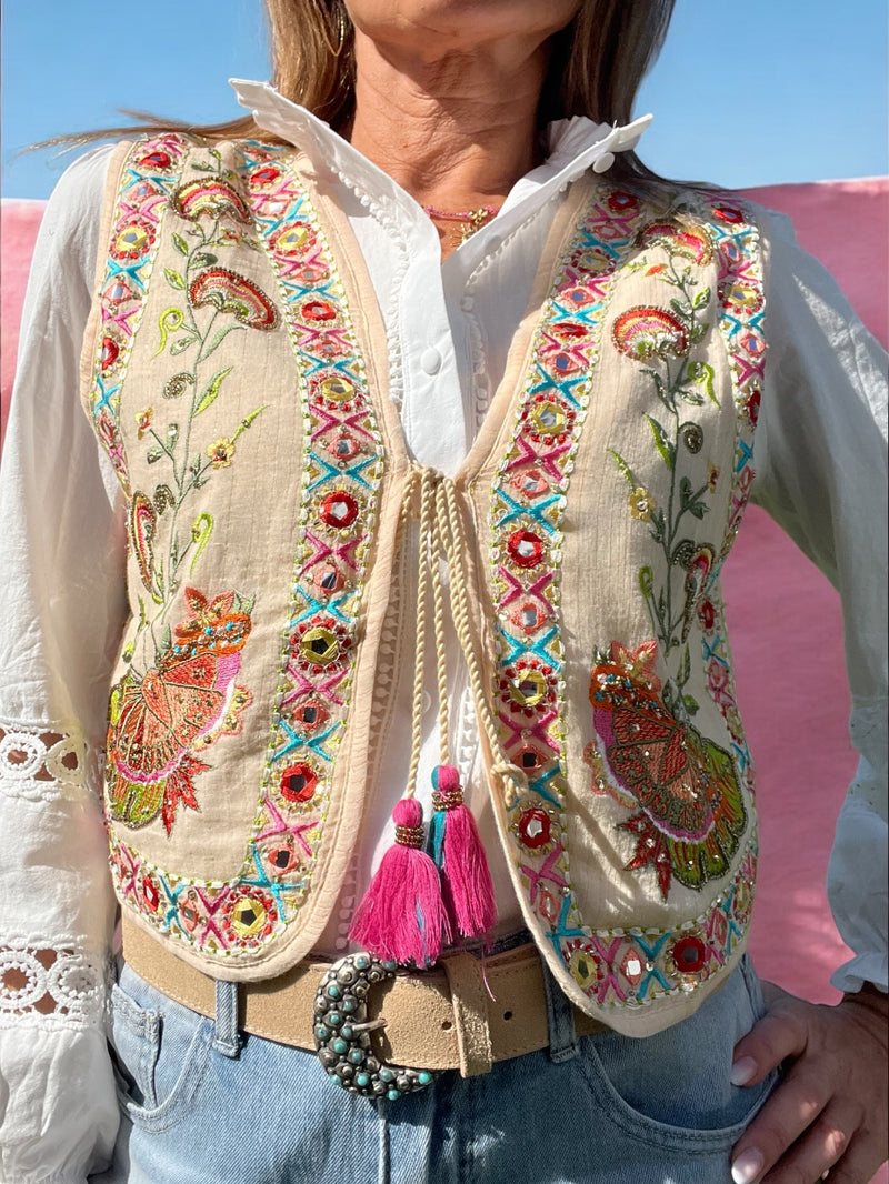 Gilet Iris beige