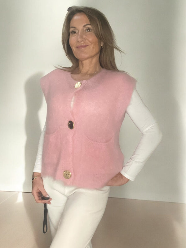 Gilet Tacha rose🌸