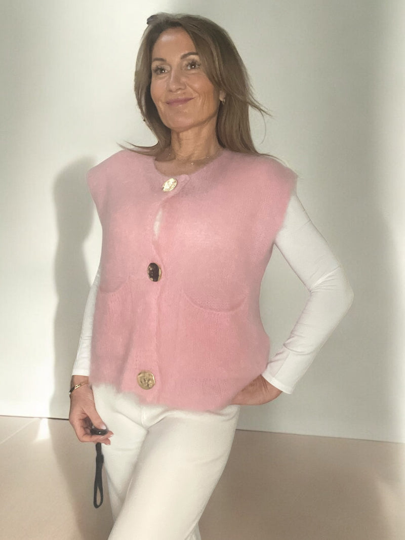 Gilet Tacha rose🌸