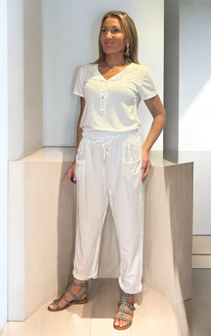 Pantalon Lagoon blanc