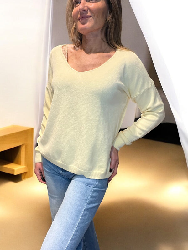 Pull Lola Jaune pastel