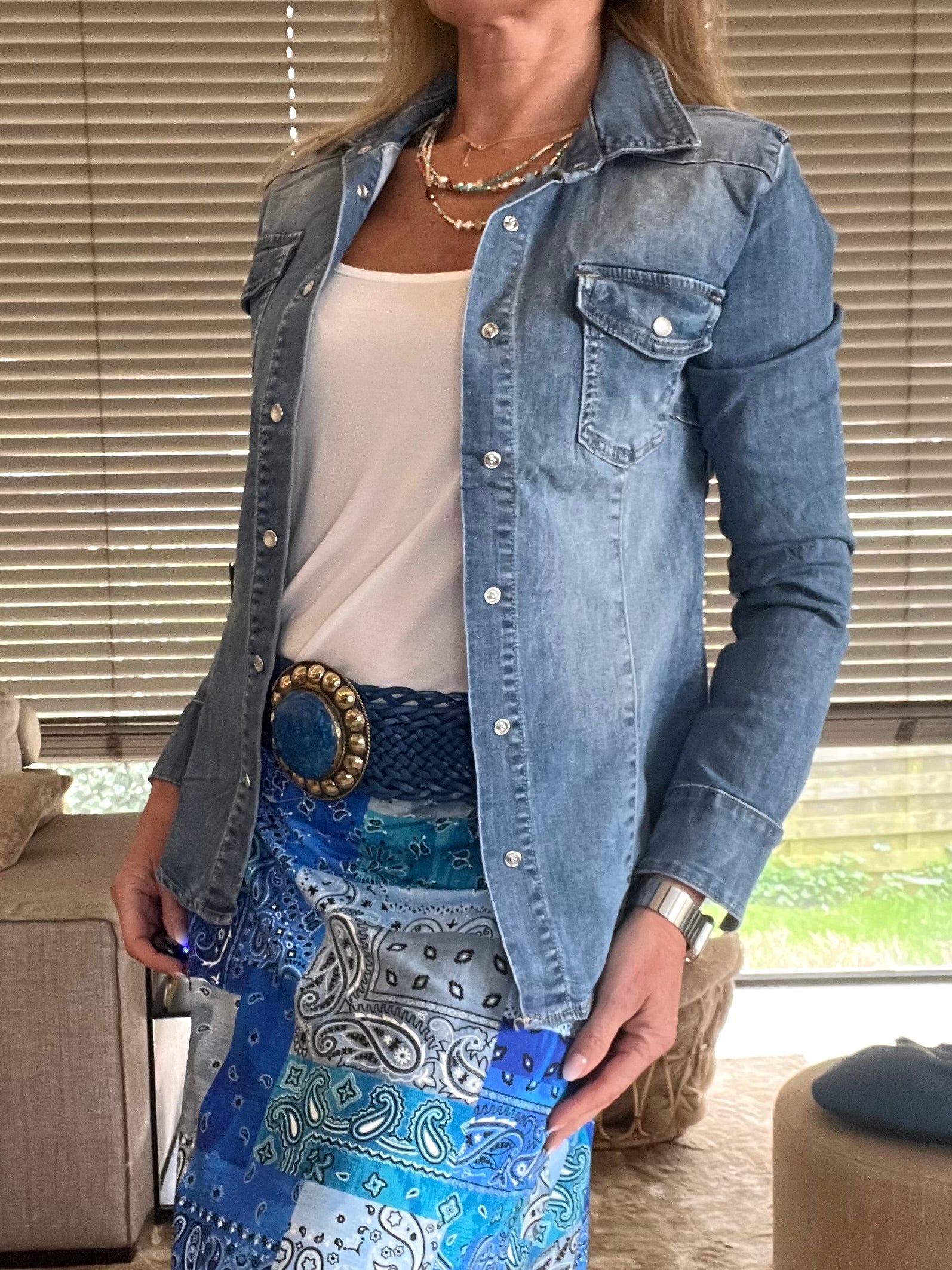 Chemisier jeans